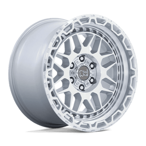 Black Rhino HOLCOMB Gloss Silver W/ Mirror Cut Fac 17x9.5 +12 6x139.7mm 112.1mm - Wheelwiz