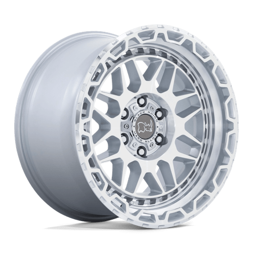 Black Rhino HOLCOMB Gloss Silver With Mirror Cut Face 18x9.5 -18 6x139.7mm 112.1mm - WheelWiz