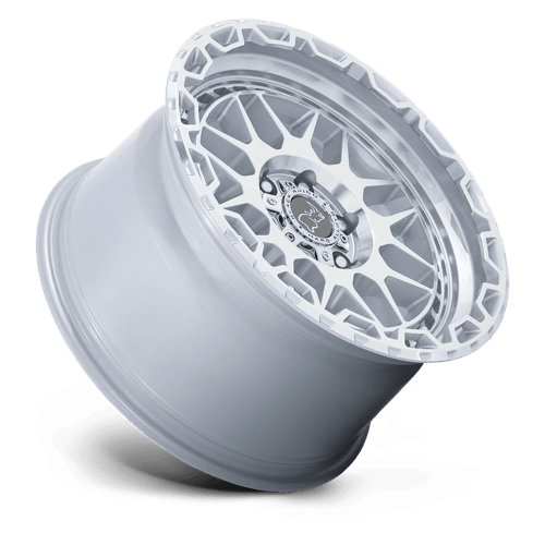 Black Rhino HOLCOMB Gloss Silver W/ Mirror Cut Fac 17x9.5 +12 6x139.7mm 112.1mm - Wheelwiz