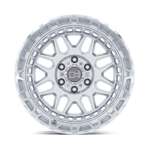 Black Rhino HOLCOMB Gloss Silver W/ Mirror Cut Fac 17x9.5 +12 6x139.7mm 112.1mm - Wheelwiz