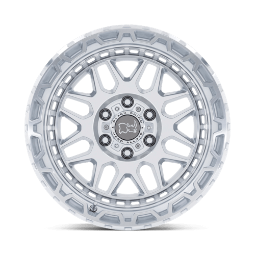 Black Rhino HOLCOMB Gloss Silver With Mirror Cut Face 17x9.5 +12 6x120mm 67.1mm - WheelWiz
