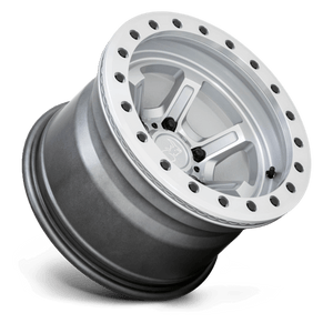 Black Rhino OFFSHOOT BEADLOCK Gloss Silver W/ Machined Face 15x10 -38 6x139.7mm 112.1mm - Wheelwiz