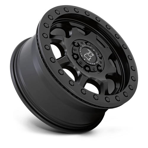 Black Rhino VENTURE BEADLOCK Matte Black 17x8 +38 6x130mm 84.1mm - Wheelwiz