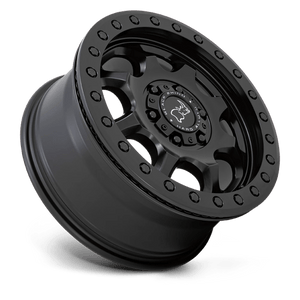 Black Rhino VENTURE BEADLOCK Matte Black 17x8 +38 6x130mm 84.1mm - Wheelwiz