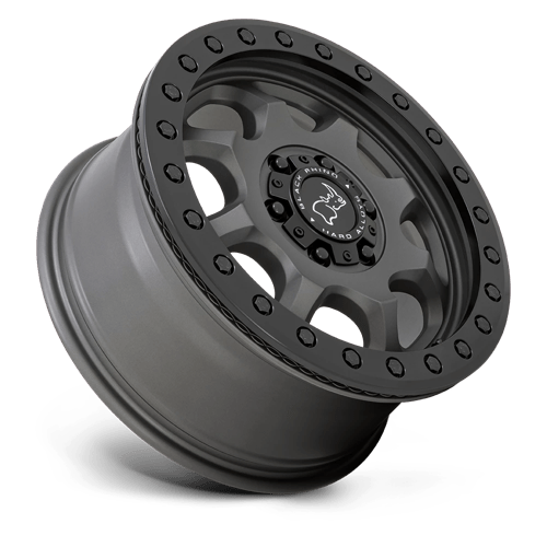 Black Rhino VENTURE BEADLOCK Matte Gunmetal W/ Black Hrdw 17x8 +38 6x130mm 84.1mm - Wheelwiz