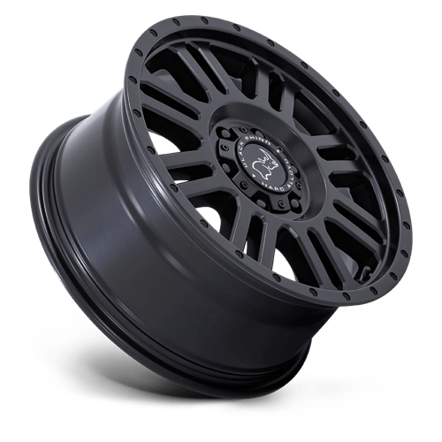 Black Rhino YELLOWSTONE Matte Black 17x8 +45 5x130mm 78.1mm - Wheelwiz