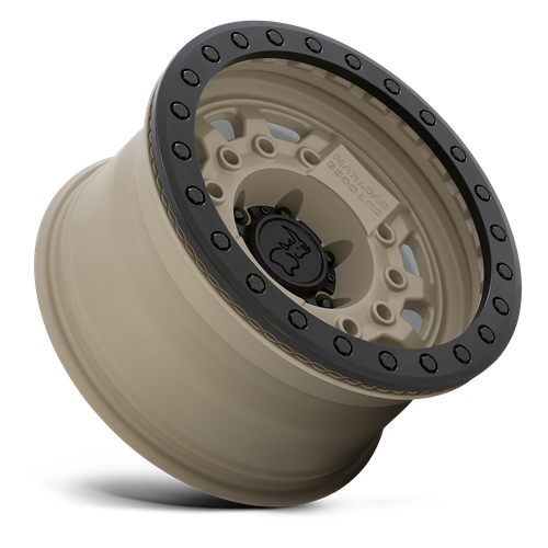 Black Rhino AVENGER BEADLOCK Desert Sand W/ Black Hardware 17x8.5 -30 6x139.7mm 112.1mm - Wheelwiz