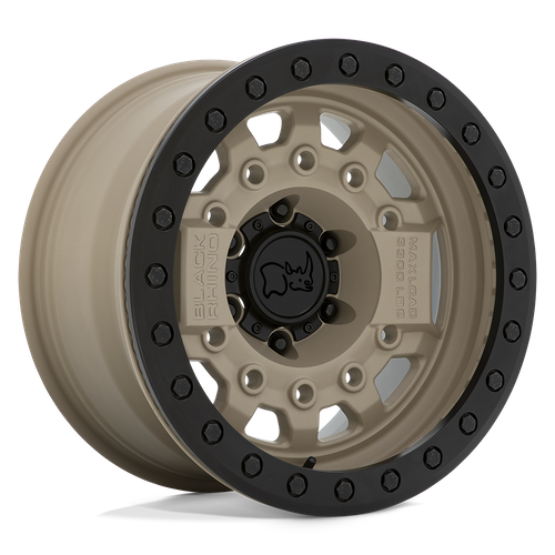 Black Rhino AVENGER BEADLOCK Desert Sand W/ Black Hardware 17x8.5 -30 6x139.7mm 112.1mm - Wheelwiz