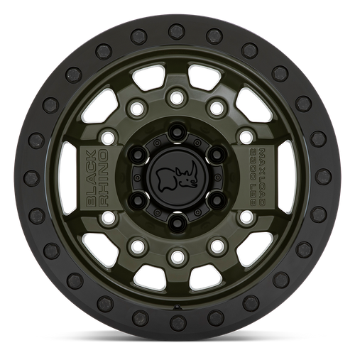 Black Rhino AVENGER BEADLOCK Olive Drab Green Blk Hardware 17x8.5 -32 5x127mm 71.5mm - Wheelwiz