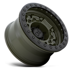 Black Rhino AVENGER BEADLOCK Olive Drab Green Blk Hardware 17x8.5 -32 5x127mm 71.5mm - Wheelwiz