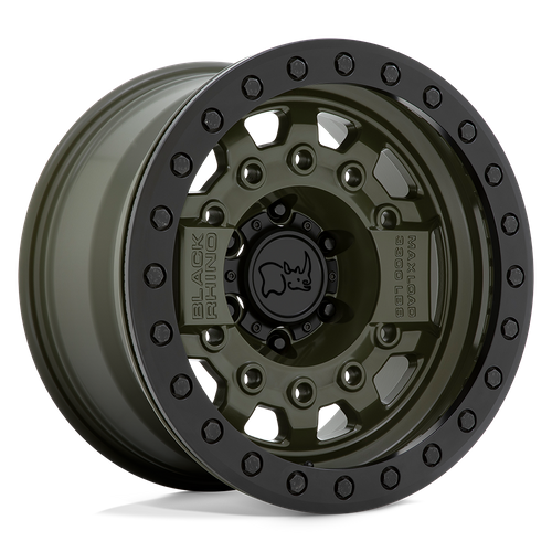 Black Rhino AVENGER BEADLOCK Olive Drab Green Blk Hardware 17x8.5 -32 5x127mm 71.5mm - Wheelwiz