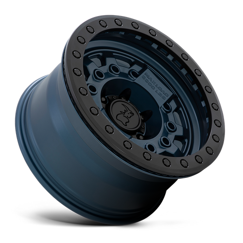 Black Rhino AVENGER BEADLOCK Navy Blue W/ Black Hardware 17x8.5 -30 6x139.7mm 112.1mm - Wheelwiz