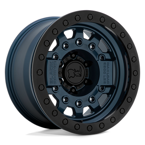 Black Rhino AVENGER BEADLOCK Navy Blue W/ Black Hardware 17x8.5 -30 6x139.7mm 112.1mm - Wheelwiz