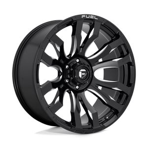 Fuel Offroad D673 BLITZ Gloss Black Milled 20x10 -18 6x135mm 87.1mm - WheelWiz