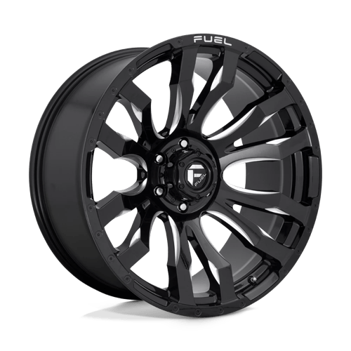 Fuel Offroad D673 BLITZ Gloss Black Milled 22x10 -18 6x135mm 87.1mm - Wheelwiz