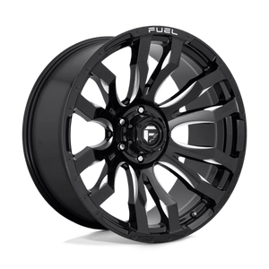 Fuel Offroad D673 BLITZ Gloss Black Milled 16x8 +1 6x139.7mm 106.1mm - Wheelwiz