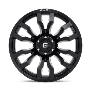 Fuel Offroad D673 BLITZ Gloss Black Milled 18x9 +1 8x180mm 124.2mm - Wheelwiz