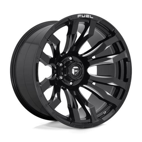 Fuel Offroad D673 BLITZ Gloss Black Milled 22x12 -44 6x135mm 87.1mm - Wheelwiz