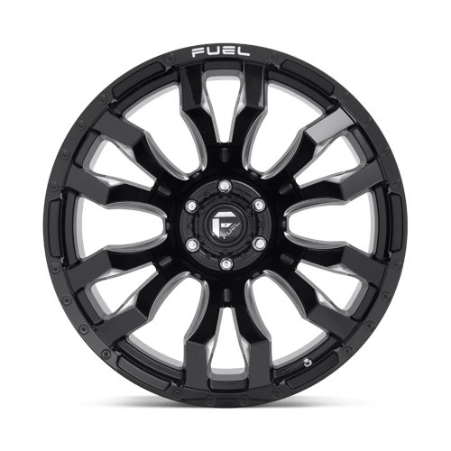 Fuel Offroad D673 BLITZ Gloss Black Milled 22x12 -44 6x139.7mm 106.1mm - Wheelwiz