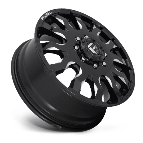 Fuel Offroad D673 BLITZ Gloss Black Milled 20x8.25 +105 8x200mm 142mm - Wheelwiz