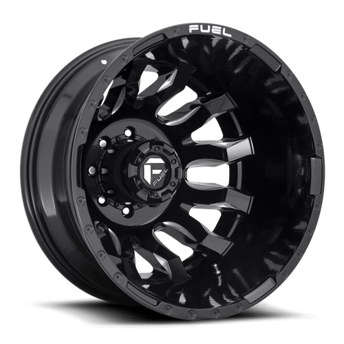 Fuel Offroad D673 BLITZ Gloss Black Milled 20x8.25 -221 8x210mm 154.3mm - Wheelwiz