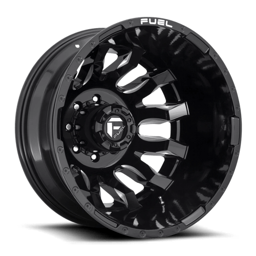 Fuel Offroad D673 BLITZ Gloss Black Milled 20x8.25 -240 8x165.1mm 121.5mm - Wheelwiz