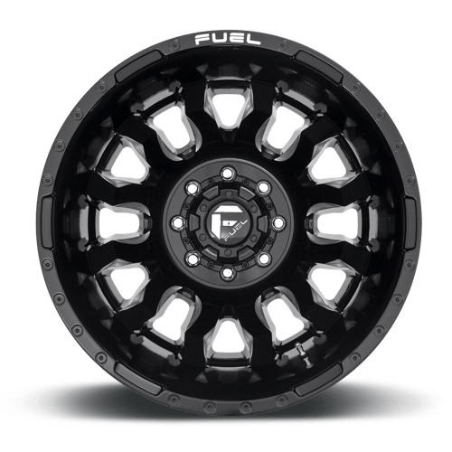 Fuel Offroad D673 BLITZ Gloss Black Milled 20x8.25 -240 8x165.1mm 121.5mm - Wheelwiz