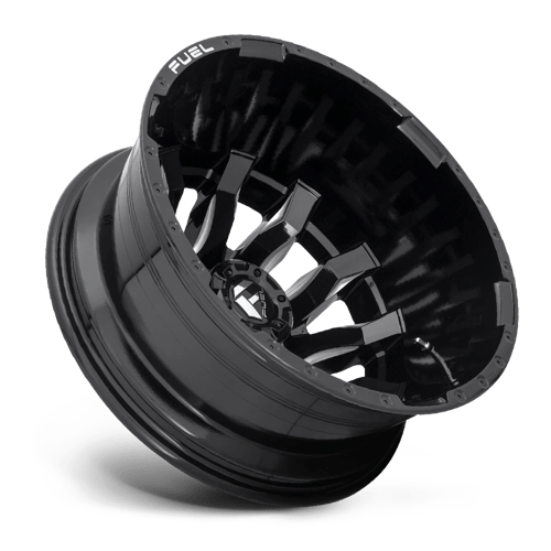 Fuel Offroad D673 BLITZ Gloss Black Milled 20x8.25 -265 8x165.1mm 121.5mm - Wheelwiz