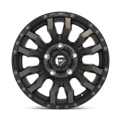 Fuel Offroad D674 BLITZ Matte Black Double Dark Tint 16x8 +1 5x139.7mm 108mm
