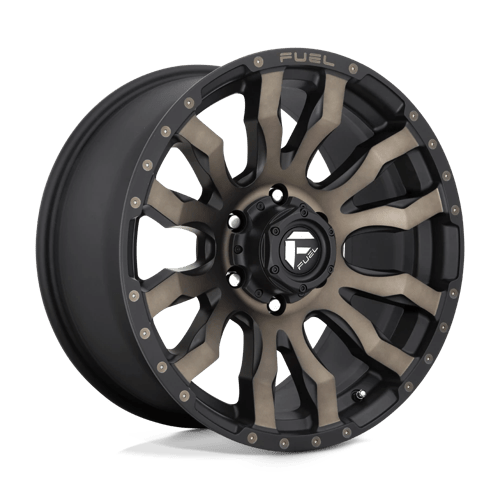 Fuel Offroad D674 BLITZ Matte Black Double Dark Tint 18x9 +1 8x165.1mm 125.1mm - Wheelwiz