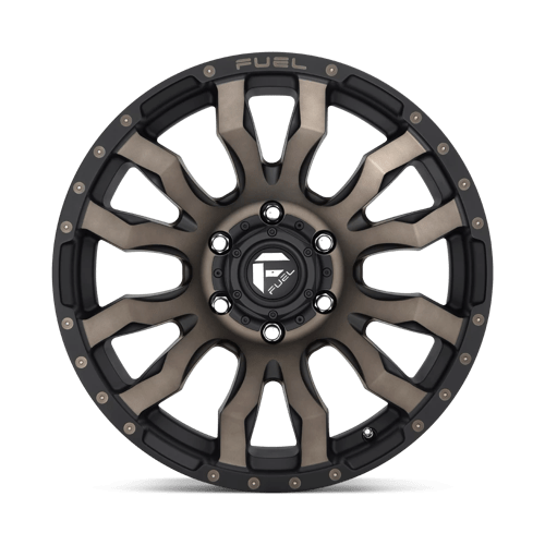 Fuel Offroad D674 BLITZ Matte Black Double Dark Tint 17x9 +1 5x150mm 110.1mm - Wheelwiz