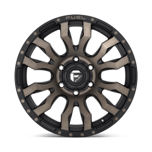 Fuel Offroad D674 BLITZ Matte Black Double Dark Tint 20x10 -18 6x139.7mm 106.1mm - Wheelwiz