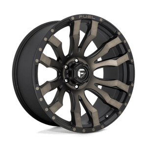 Fuel Offroad D674 BLITZ Matte Black Double Dark Tint 22x10 -18 6x139.7mm 106.1mm - Wheelwiz