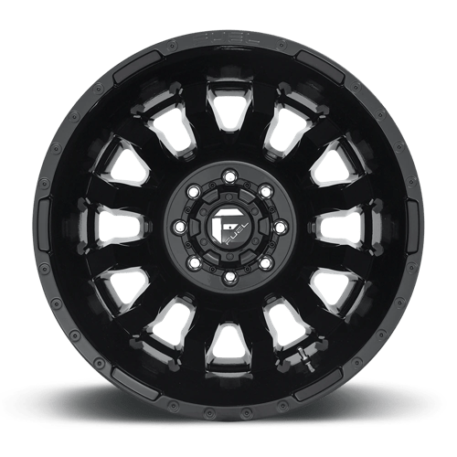 Fuel Offroad D675 BLITZ Gloss Black 20x8.25 -202 8x200mm 142mm - Wheelwiz