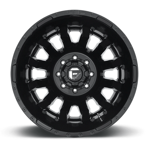 Fuel Offroad D675 BLITZ Gloss Black 20x8.25 -221 8x210mm 154.3mm - Wheelwiz