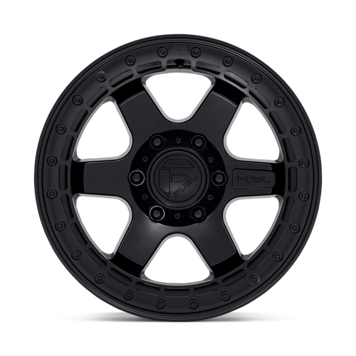 Fuel Offroad D122 BLOCK BEADLOCK Matte Black W/ M-black Ring 17x8.5 0 6x135mm 87.1mm - Wheelwiz