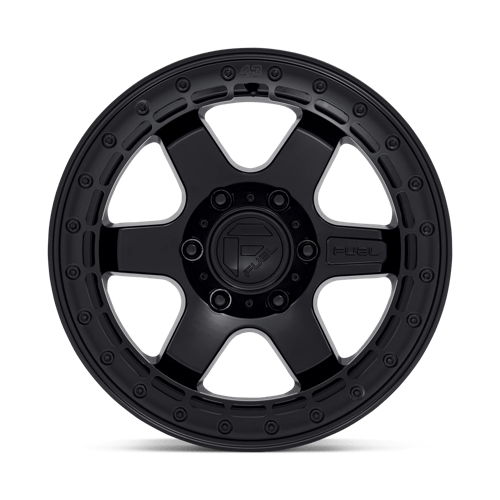 Fuel Offroad D122 BLOCK BEADLOCK Matte Black W/ M-black Ring 17x8.5 0 6x135mm 87.1mm - Wheelwiz