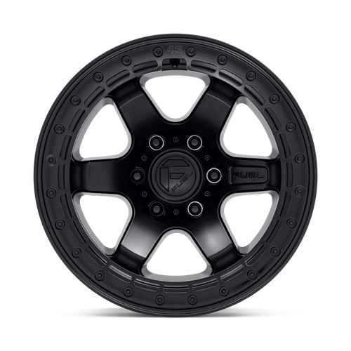 Fuel Offroad D122 BLOCK BEADLOCK Matte Black W/ M-black Ring 17x8.5 +20 5x150mm 110.1mm - Wheelwiz