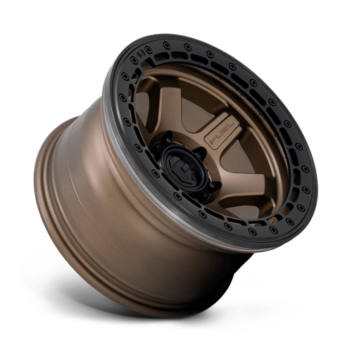 Fuel Offroad D124 BLOCK BEADLOCK Matte Bronze W/ M-black Ring 17x8.5 0 6x139.7mm 106.1mm - Wheelwiz