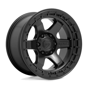 Fuel Offroad D750 BLOCK Matte Black With Black Ring 18x9 +01 6x135mm 87.1mm - WheelWiz