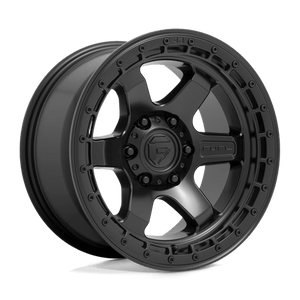 Fuel Offroad D750 BLOCK Matte Black W/ Black Ring 18x9 +1 6x114.3mm 66.1mm - Wheelwiz