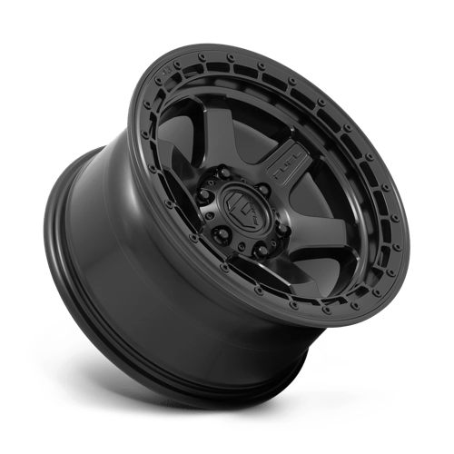 Fuel Offroad D750 BLOCK Matte Black W/ Black Ring 18x9 +1 6x114.3mm 66.1mm - Wheelwiz