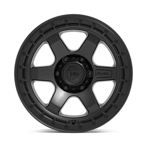 Fuel Offroad D750 BLOCK Matte Black W/ Black Ring 17x9 -12 5x127mm 71.5mm - Wheelwiz