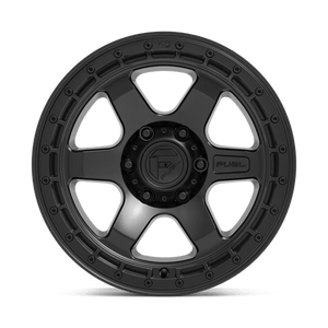 Fuel Offroad D750 BLOCK Matte Black With Black Ring 18x9 +01 6x135mm 87.1mm - WheelWiz