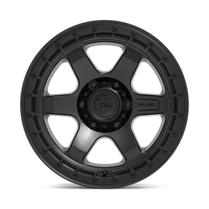 Fuel Offroad D750 BLOCK Matte Black W/ Black Ring 18x9 +1 6x114.3mm 66.1mm - Wheelwiz