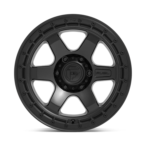 Fuel Offroad D750 BLOCK Matte Black W/ Black Ring 18x9 +20 6x135mm 87.1mm - Wheelwiz