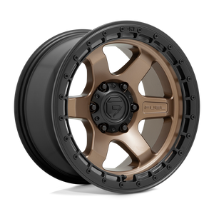 Fuel Offroad D751 BLOCK Matte Bronze With Black Ring 18x9 +01 6x120mm 67.1mm - WheelWiz