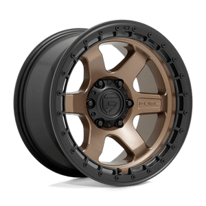 Fuel Offroad D751 BLOCK Matte Bronze With Black Ring 18x9 +01 6x120mm 67.1mm - WheelWiz