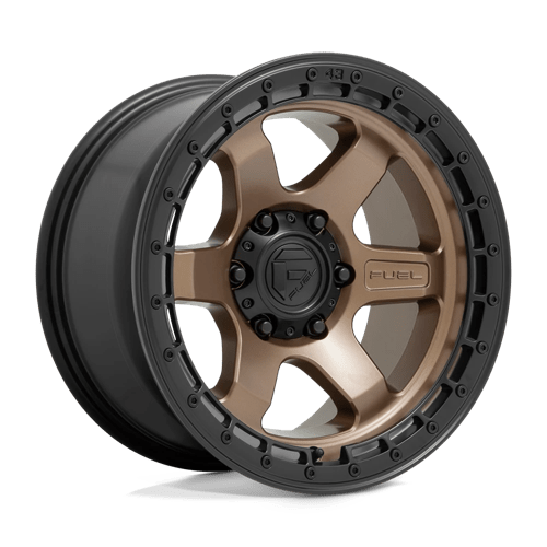 Fuel Offroad D751 BLOCK Matte Bronze W/ Black Ring 17x9 +1 5x127mm 71.5mm - Wheelwiz