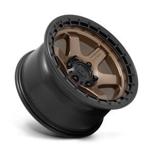 Fuel Offroad D751 BLOCK Matte Bronze W/ Black Ring 18x9 +20 6x139.7mm 106.1mm - Wheelwiz